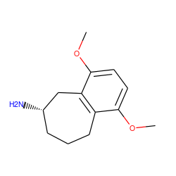 COc1ccc(OC)c2c1CCC[C@H](N)C2 ZINC000029220737