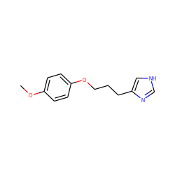 COc1ccc(OCCCc2c[nH]cn2)cc1 ZINC000013814524