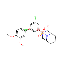 COc1ccc(OCCN2C[C@H]3CCC[C@@H](C2=O)N3S(=O)(=O)c2cc(Cl)cc(Cl)c2)cc1OC ZINC000095603888