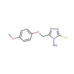 COc1ccc(OCc2nnc(S)n2N)cc1 ZINC000006373004