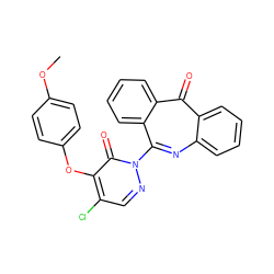 COc1ccc(Oc2c(Cl)cnn(-c3nc4ccccc4c(=O)c4ccccc34)c2=O)cc1 ZINC000073241975