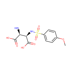 COc1ccc(S(=O)(=O)N[C@@H](C(=O)O)[C@H](N)C(=O)O)cc1 ZINC001772652922