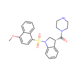 COc1ccc(S(=O)(=O)N2C[C@H](C(=O)N3CCNCC3)c3ccccc32)c2ccccc12 ZINC000013974598