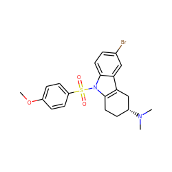 COc1ccc(S(=O)(=O)n2c3c(c4cc(Br)ccc42)C[C@H](N(C)C)CC3)cc1 ZINC000060325707
