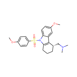 COc1ccc(S(=O)(=O)n2c3c(c4cc(OC)ccc42)[C@H](CN(C)C)CCC3)cc1 ZINC000028105377