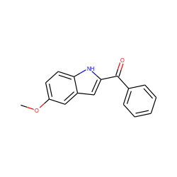 COc1ccc2[nH]c(C(=O)c3ccccc3)cc2c1 ZINC000002526466