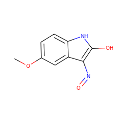 COc1ccc2[nH]c(O)c(N=O)c2c1 ZINC000101851170