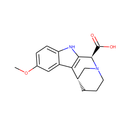 COc1ccc2[nH]c3c(c2c1)[C@H]1CCCN(C1)[C@@H]3C(=O)O ZINC000028948225