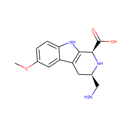 COc1ccc2[nH]c3c(c2c1)C[C@H](CN)N[C@@H]3C(=O)O ZINC000028948197