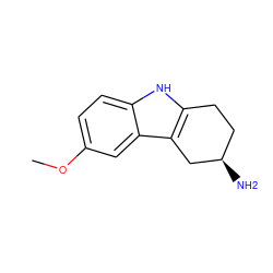 COc1ccc2[nH]c3c(c2c1)C[C@H](N)CC3 ZINC000003807663