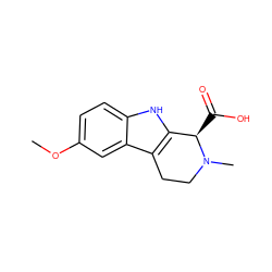 COc1ccc2[nH]c3c(c2c1)CCN(C)[C@@H]3C(=O)O ZINC000028948081