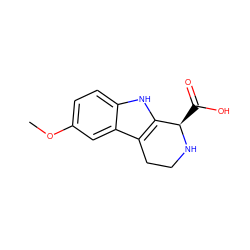 COc1ccc2[nH]c3c(c2c1)CCN[C@@H]3C(=O)O ZINC000000120367