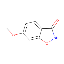 COc1ccc2c(=O)[nH]oc2c1 ZINC000014980241