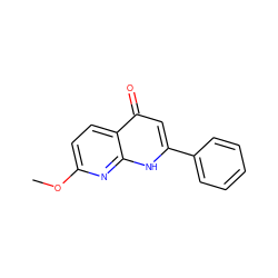 COc1ccc2c(=O)cc(-c3ccccc3)[nH]c2n1 ZINC000013579530