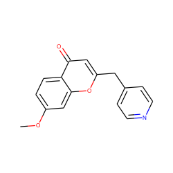 COc1ccc2c(=O)cc(Cc3ccncc3)oc2c1 ZINC000653719883