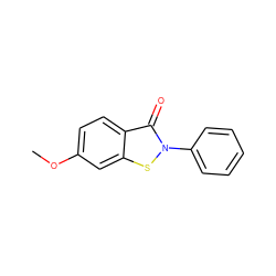 COc1ccc2c(=O)n(-c3ccccc3)sc2c1 ZINC000066136494