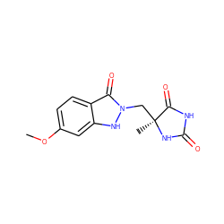 COc1ccc2c(=O)n(C[C@]3(C)NC(=O)NC3=O)[nH]c2c1 ZINC000035964101