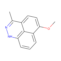 COc1ccc2c(C)n[nH]c3cccc1c32 ZINC000004008434