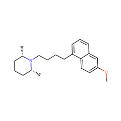 COc1ccc2c(CCCCN3[C@@H](C)CCC[C@H]3C)cccc2c1 ZINC000095598697