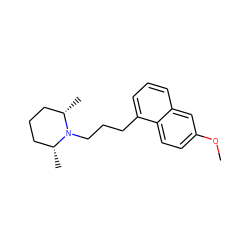 COc1ccc2c(CCCN3[C@@H](C)CCC[C@H]3C)cccc2c1 ZINC000095598677