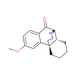 COc1ccc2c(c1)[C@@]13CCCC[C@H]1[C@H](NCC3)C2=O ZINC000013532255