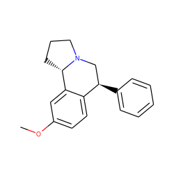 COc1ccc2c(c1)[C@@H]1CCCN1C[C@H]2c1ccccc1 ZINC000029236471