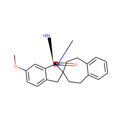 COc1ccc2c(c1)[C@]1(N[C@@H](N)N(C)C1=O)C1(CCc3ccccc3CC1)C2 ZINC001772633545