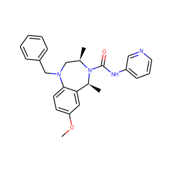 COc1ccc2c(c1)[C@H](C)N(C(=O)Nc1cccnc1)[C@H](C)CN2Cc1ccccc1 ZINC001772608522