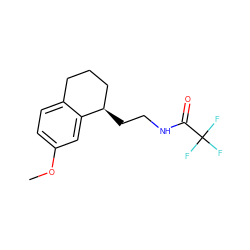 COc1ccc2c(c1)[C@H](CCNC(=O)C(F)(F)F)CCC2 ZINC000003825734