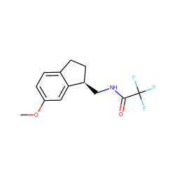 COc1ccc2c(c1)[C@H](CNC(=O)C(F)(F)F)CC2 ZINC000013491253