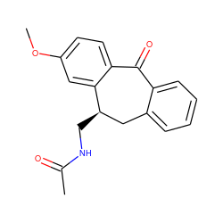 COc1ccc2c(c1)[C@H](CNC(C)=O)Cc1ccccc1C2=O ZINC000013581655