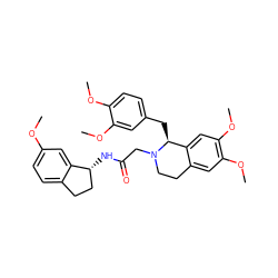 COc1ccc2c(c1)[C@H](NC(=O)CN1CCc3cc(OC)c(OC)cc3[C@@H]1Cc1ccc(OC)c(OC)c1)CC2 ZINC000049881664