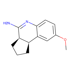 COc1ccc2c(c1)[C@H]1CCC[C@H]1C(N)=N2 ZINC000013817925