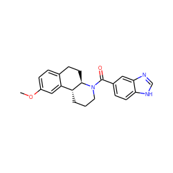 COc1ccc2c(c1)[C@H]1CCCN(C(=O)c3ccc4[nH]cnc4c3)[C@@H]1CC2 ZINC000117448993