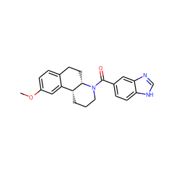 COc1ccc2c(c1)[C@H]1CCCN(C(=O)c3ccc4[nH]cnc4c3)[C@H]1CC2 ZINC000117448995