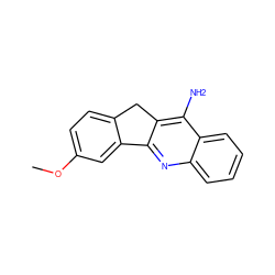 COc1ccc2c(c1)-c1nc3ccccc3c(N)c1C2 ZINC000013808519