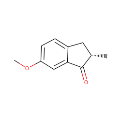 COc1ccc2c(c1)C(=O)[C@@H](C)C2 ZINC000001634191