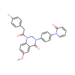 COc1ccc2c(c1)C(=O)N(c1ccc(-n3ccccc3=O)cc1)CN2C(=O)Cc1ccc(Cl)cc1 ZINC001772623474