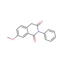 COc1ccc2c(c1)C(=O)N(c1ccccc1)C(=O)C2 ZINC000000162406