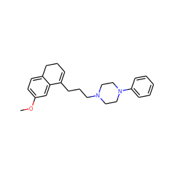 COc1ccc2c(c1)C(CCCN1CCN(c3ccccc3)CC1)=CCC2 ZINC000013733291