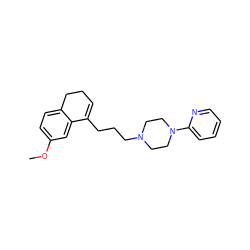 COc1ccc2c(c1)C(CCCN1CCN(c3ccccn3)CC1)=CCC2 ZINC000013733288