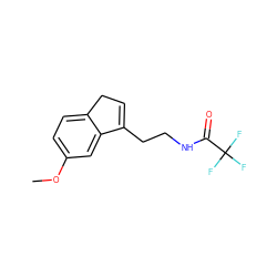 COc1ccc2c(c1)C(CCNC(=O)C(F)(F)F)=CC2 ZINC000013491251