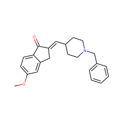 COc1ccc2c(c1)C/C(=C\C1CCN(Cc3ccccc3)CC1)C2=O ZINC000137817655