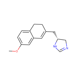 COc1ccc2c(c1)C=C(C[C@@H]1CN=CN1)CC2 ZINC000013862065