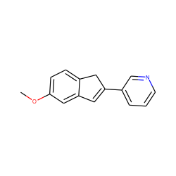 COc1ccc2c(c1)C=C(c1cccnc1)C2 ZINC000013684504