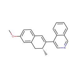 COc1ccc2c(c1)C[C@@H](C)C(c1cncc3ccccc13)=C2 ZINC000040975285