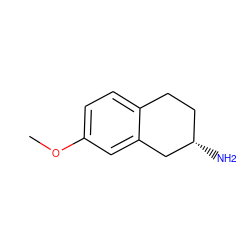 COc1ccc2c(c1)C[C@@H](N)CC2 ZINC000002567334