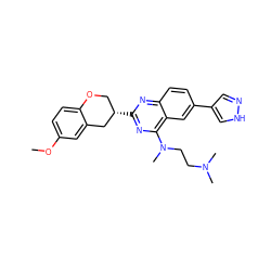 COc1ccc2c(c1)C[C@@H](c1nc(N(C)CCN(C)C)c3cc(-c4cn[nH]c4)ccc3n1)CO2 ZINC000066099991