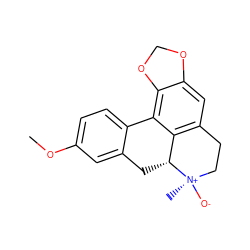 COc1ccc2c(c1)C[C@@H]1c3c(cc4c(c3-2)OCO4)CC[N@@+]1(C)[O-] ZINC000253995018