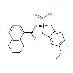 COc1ccc2c(c1)C[C@](NC(=O)c1cccc3c1CCCC3)(C(=O)O)C2 ZINC000146486066